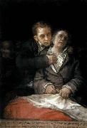 Francisco de goya y Lucientes Self-Portrait with Doctor Arrieta oil painting reproduction